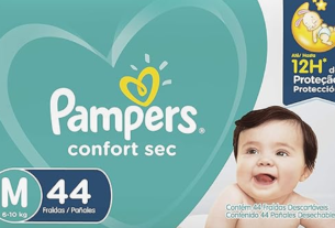 Fralda Pampers Confort Sec
